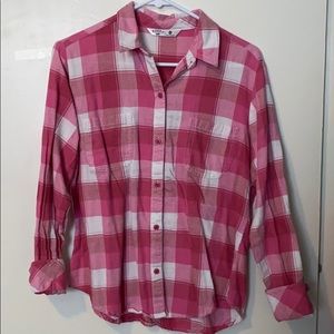 Pink plaid shirt